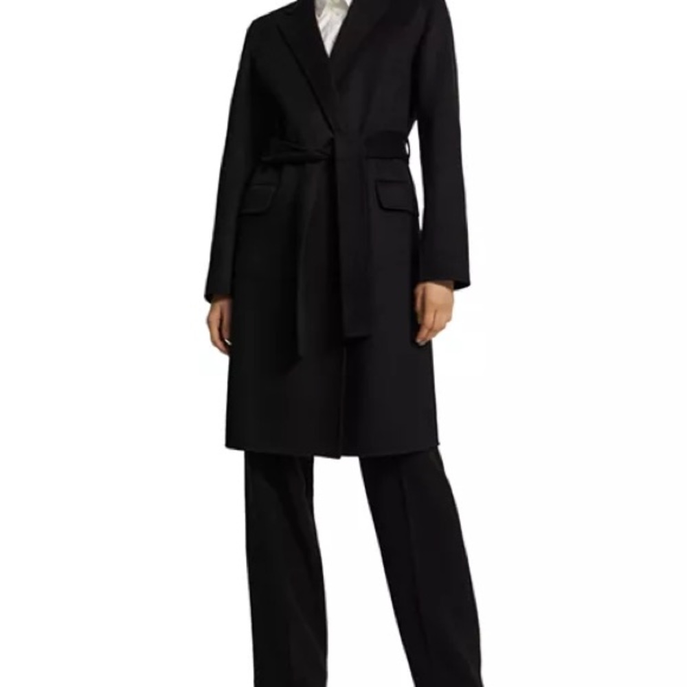 Theory NWT Black Women's Belted